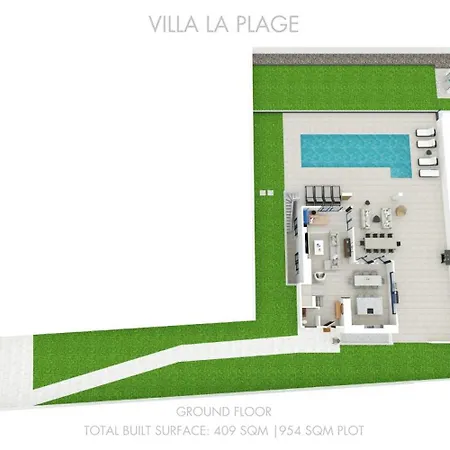 Vacation I La Plage, Luxury Villa, Private Heated Pool, Rooftop Hot Tub, Entertainment Room, Walking Distance To The Finest Beaches *